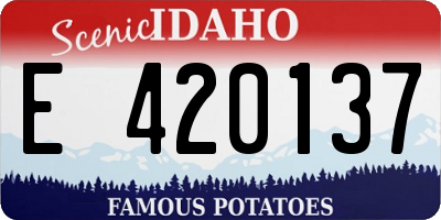 ID license plate E420137