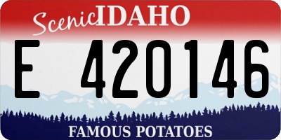 ID license plate E420146