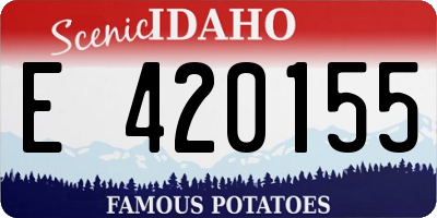 ID license plate E420155