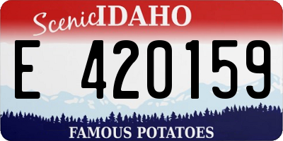 ID license plate E420159