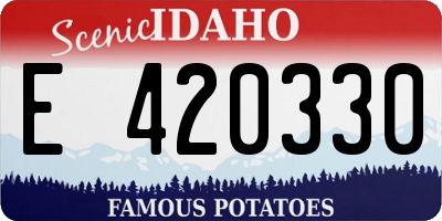 ID license plate E420330
