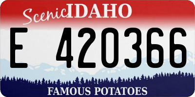ID license plate E420366