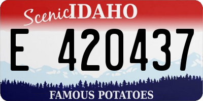 ID license plate E420437