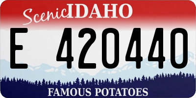 ID license plate E420440