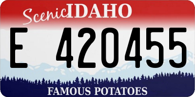 ID license plate E420455