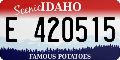 ID license plate E420515