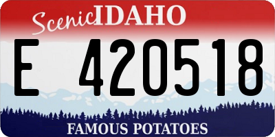 ID license plate E420518