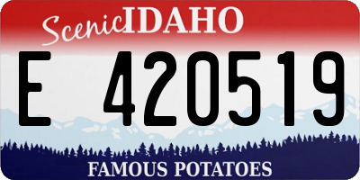 ID license plate E420519
