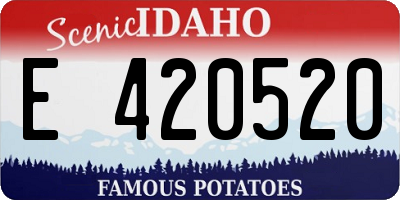 ID license plate E420520