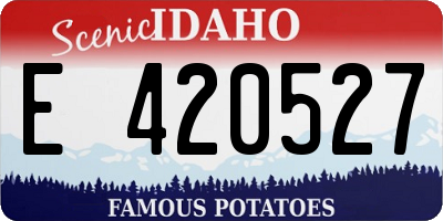 ID license plate E420527