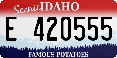 ID license plate E420555