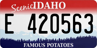 ID license plate E420563