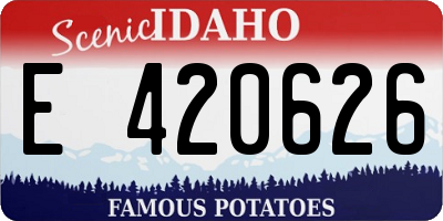 ID license plate E420626