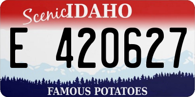 ID license plate E420627