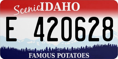 ID license plate E420628