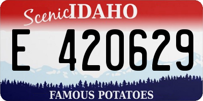 ID license plate E420629