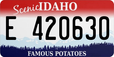 ID license plate E420630