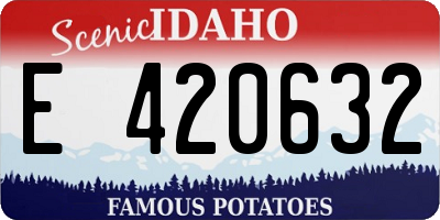 ID license plate E420632