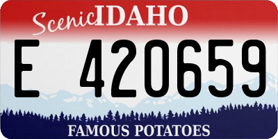 ID license plate E420659