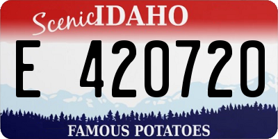 ID license plate E420720