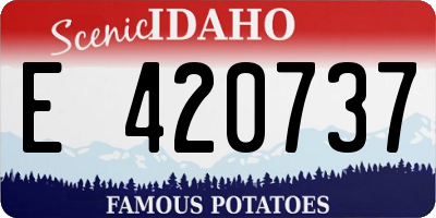ID license plate E420737