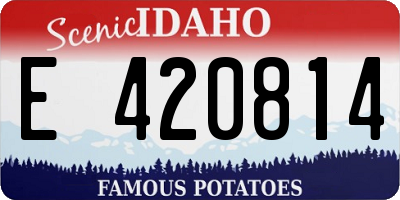 ID license plate E420814