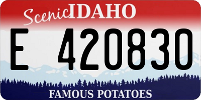 ID license plate E420830