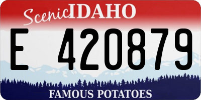 ID license plate E420879
