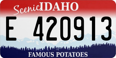ID license plate E420913