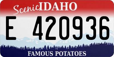 ID license plate E420936