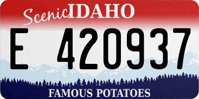 ID license plate E420937