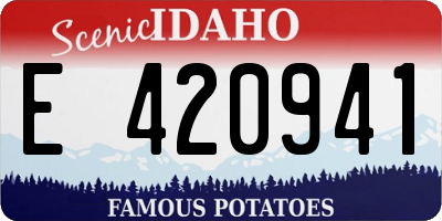 ID license plate E420941