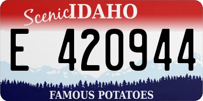 ID license plate E420944