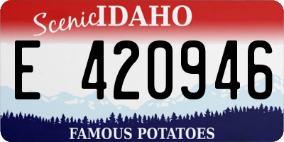 ID license plate E420946