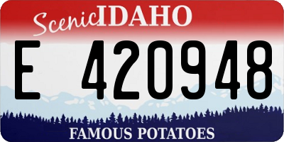 ID license plate E420948