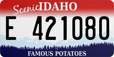 ID license plate E421080