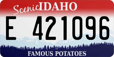 ID license plate E421096