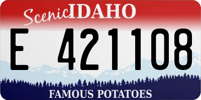 ID license plate E421108
