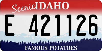 ID license plate E421126