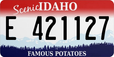 ID license plate E421127