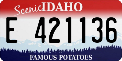 ID license plate E421136
