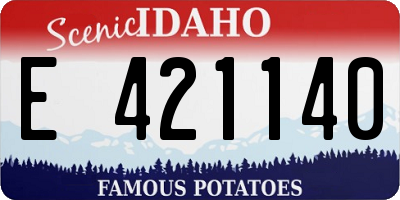 ID license plate E421140