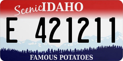 ID license plate E421211