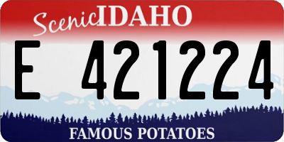 ID license plate E421224
