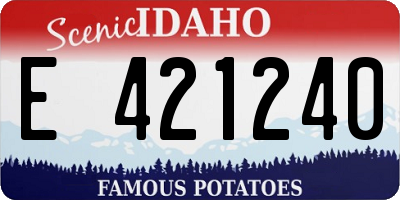 ID license plate E421240