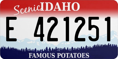 ID license plate E421251
