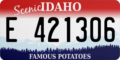 ID license plate E421306
