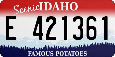 ID license plate E421361