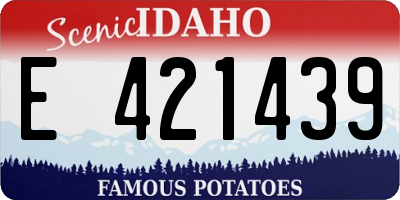 ID license plate E421439