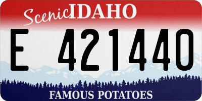 ID license plate E421440